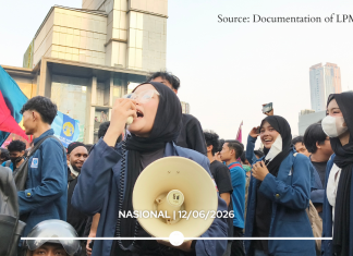 Aksi “Menuju Indonesia Bangkrut” Diwarnai Blokade Aparat, Mahasiswa Suarakan Lima Tuntutan